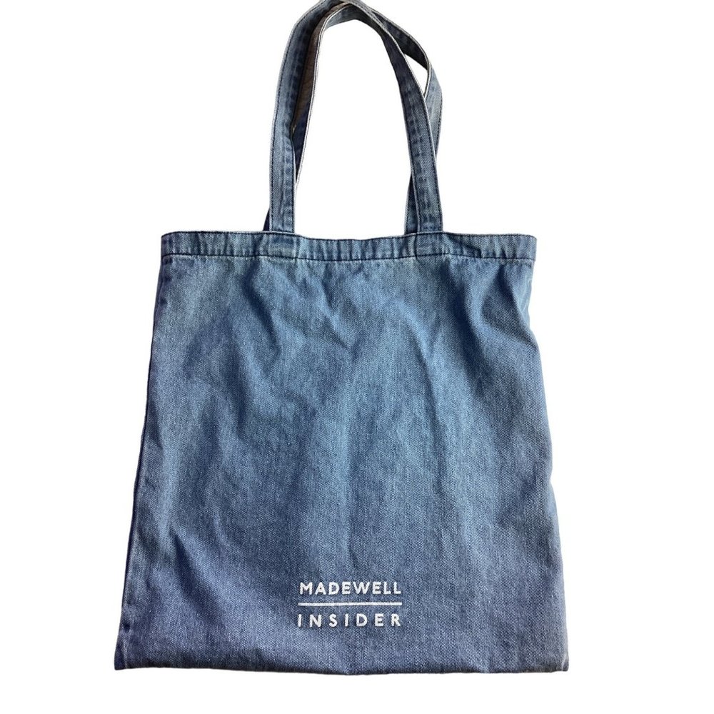 Madewell  Tote Bag * Madewell Insider*Smiley Face* Blue   Denim *EUC